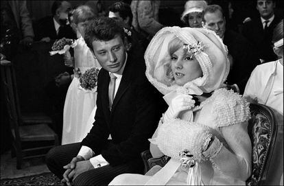 La boda de Johny Hallyday y Sylvie Vartan tuvo lugar el 12 de abril de 1965.