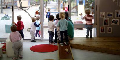 Alumnos de la escuela infantil Alba, Madrid.