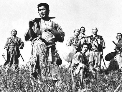 Fotograma de &#039;Los siete samurais&#039; (1954).