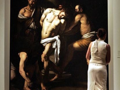 <i>Flagelación</i> (1607-1610), de Caravaggio, en el Museo Nacional de Arte de Cataluña.