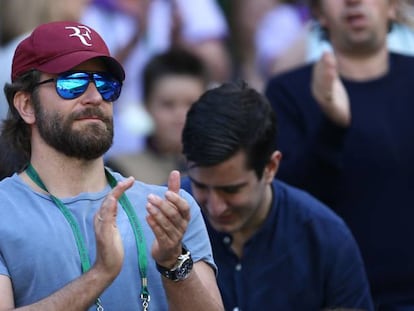 El actor Bradley Cooper, en Wimbledon.&nbsp;