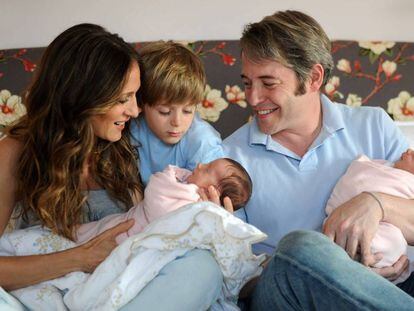 Sarah Jessica Parker y Matthew Broderick, con sus tres hijos en 2009.