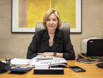 Josefa Gutiérrez, en su último día como directora de Recursos Humanos de PRISA Noticias.