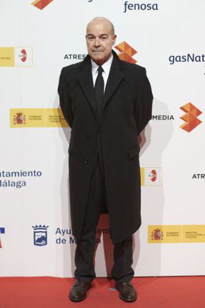 Antonio Resines, en la presentación del festival de Málaga, el 18 de marzo.