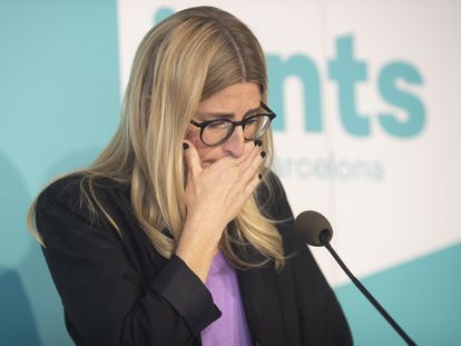 06/05/2022.- Elsa Artadi anuncia durante una rueda de prensa que deja la política. EFE/Marta Pérez.