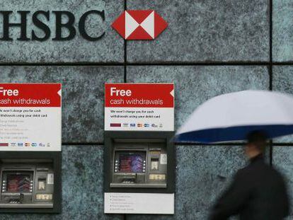 Una sede el banco HSBC en Londres.