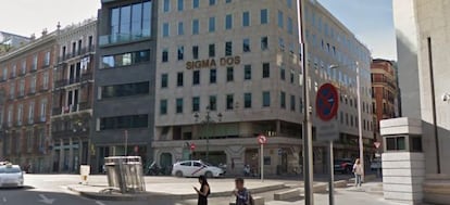 Nueva sede de la aseguradora CNP Partners, en la calle Cedaceros de Madrid.