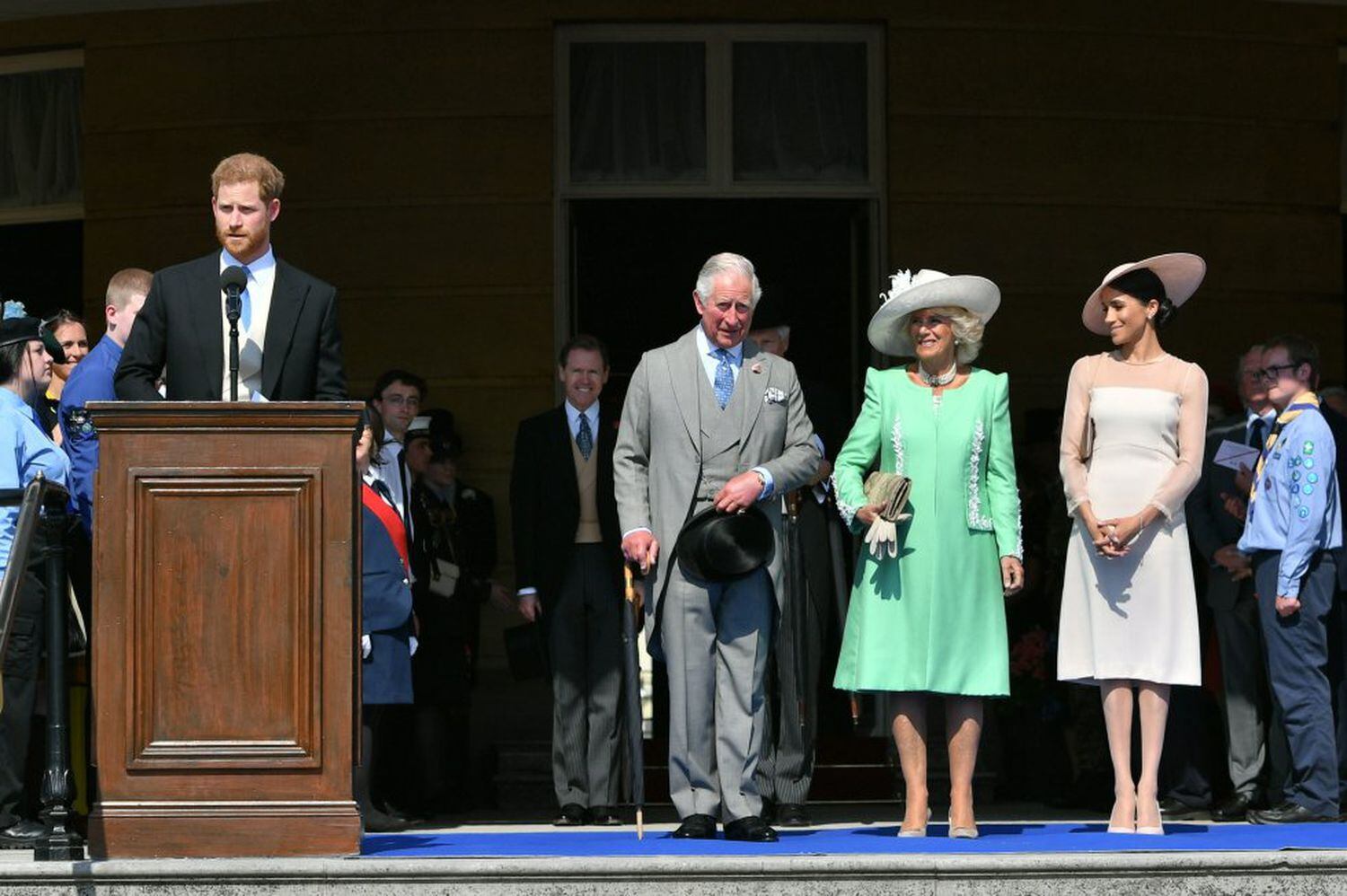 Meghan Markle dans le premier acte officiel après son mariage, la célébration du 70e anniversaire du prince Charles.