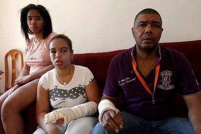 La familia dominicana que ha denunciado el caso.