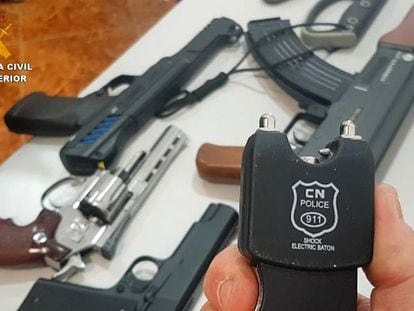 Armas sustraídas a los captores de un camarero en la Operación Marbellus.