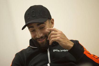 Fekir, en la ciudad deportiva del Betis.