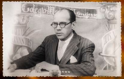 Elías Buchaca Borrell, maestro durante la República. La foto es del archivo de Ángels Buchaca.