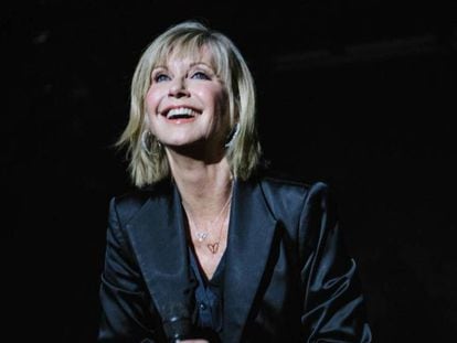 Olivia Newton-John, en un festival en California en febrero de 2018.