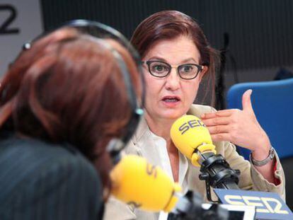 Mónica Oriol, durant la seva entrevista amb Pepa Bueno.
