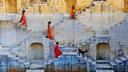 Tanque de agua en la ciudad de Jaipur (India).