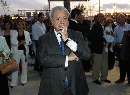 Francisco Hernando, durante la fiesta que organizó en su macrourbanización de Seseña.