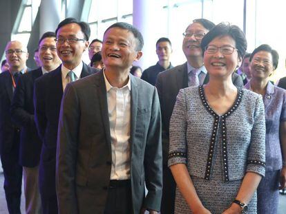 Jack Ma en la sede de Alibaba en Hangzhou, China