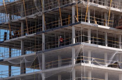 Viviendas en construcción en Madrid, la semana pasada.