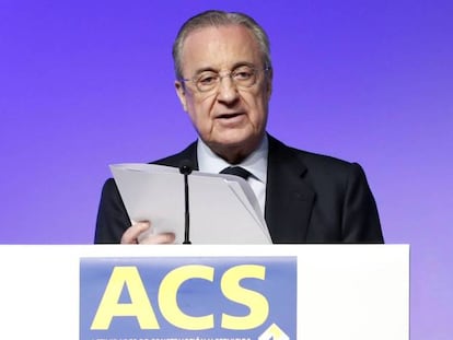 El presidente de ACS, Florentino Pérez.