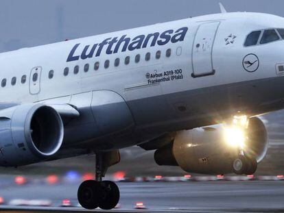 Avión de la aerolínea Lufthansa. 
