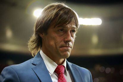 Almeyda, durante un partido en México. 