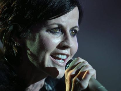 Dolores O'Riordan durante en el Cognac Blues Passion festival en julio de 2016.