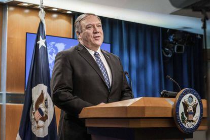 El secretario de Estado de EE UU, Mike Pompeo, el pasado martes.