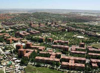 Vista aérea de las urbanizaciones de Rivas-Vaciamadrid.