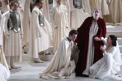 Plácido Domingo, durante representación de 'Simon Boccanegra'.