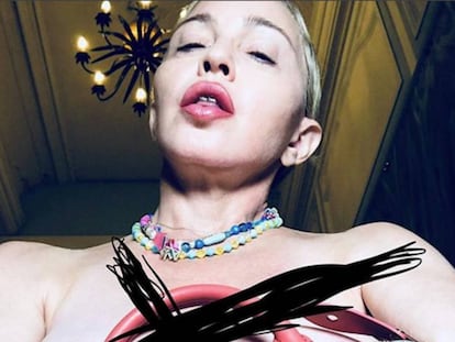 La curiosa imagen que la cantante Madonna ha subido a su cuenta de Instagram.