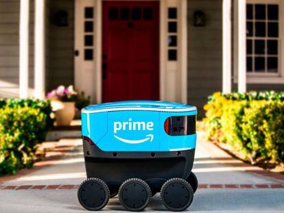 Amazon Scout, el robot que lleva tus compras hasta la puerta de tu casa