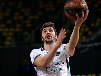 Darío Brizuela, en un partido de liga ACB con Unicaja. acbphoto