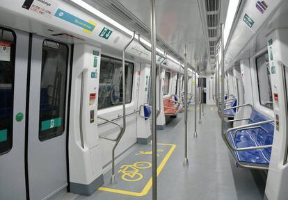 El metro de Barcelona. 