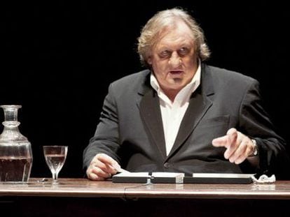 Gérard Depardieu en el estreno en Peralada de 'Love letters'.