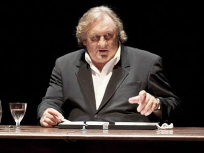 Gérard Depardieu en el estreno en Peralada de 'Love letters'.