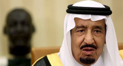 El rey saudí Salman bin Abdulaziz en Washington el pasado viernes
