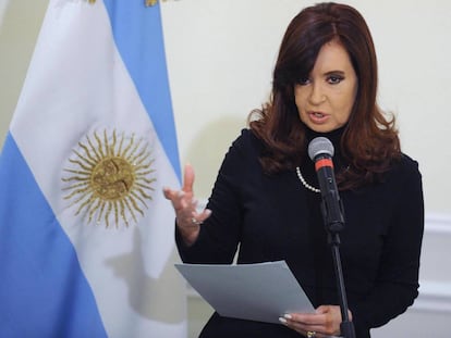 La expresidenta Cristina Fern&aacute;ndez de Kirchner en una foto de archivo