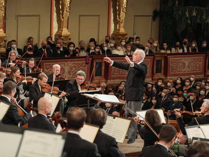 Daniel Barenboim, durante el ensayo del Concierto de Año Nuevo el jueves 30 de diciembre.