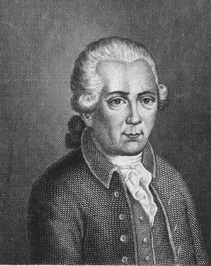 Georg Christoph Lichtenberg (1742-1799), en un dibujo de Johann Ludwig Strecker.