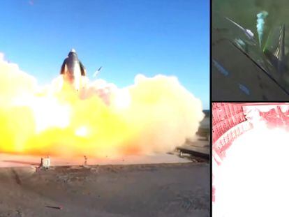 Un prototipo de una aeronave con la que la compañía privada aeroespacial SpaceX pretende llevar a los primeros seres humanos a Marte explotó este miércoles durante un aterrizaje de prueba en Texas, Estados Unidos.