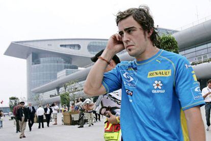 Fernando Alonso, en el circuito de Shanghai.