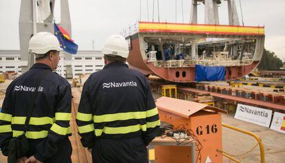Dos empleados de Navantia.