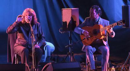 El cantaor José Mercé en la primera jornada del certamen.