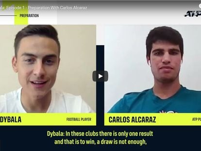 Carlos Alcaraz y Paulo Dybala, un encuentro de talento a talento