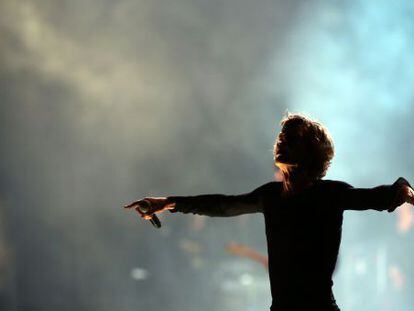 Los Rolling Stones, en el Festival de Glastonbury, Reino Unido (2013).  