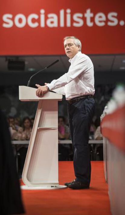 Pere Navarro en el último Consejo Nacional del PSC.