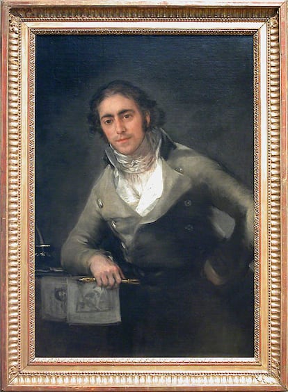 Retrato de Evaristo Pérez de Castro, pintado por Goya, que se expone en el Museo Louvre de París.