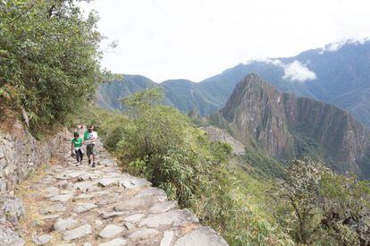 El Camino del Inca a la altura del valle del Urubamba.