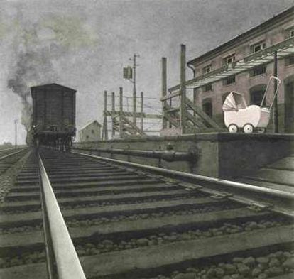 Ilustración de 'La historia de Erika', de Ruth Vander Zee y Roberto Innocenti, traducida por Xosé manuel González Barreiro (Kalandraka).