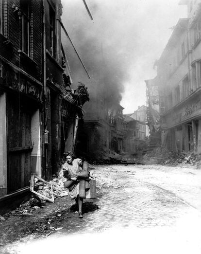 Imagen tomada en abril de 1945 en Rumania.